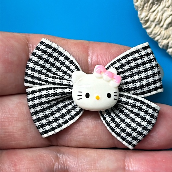 🖤New💕Hello Kitty black ribbon handcrafted ring - Picture 6 of 8